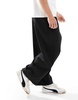 Bershka balloon tailored pants in black