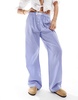 Cotton On boxer style pajama pants in navy stripe