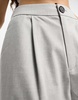 Stradivarius Petite tailored wide leg pants in gray