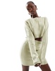 Aria Cove knit rib sweater in sage green - part of a set