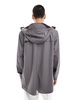 Rains 12010 waterproof short hooded jacket in gray
