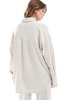 4th & Reckless linen blend oversized button up collared shirt in beige - part of a set