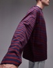ARKET long sleeve t-shirt in red and blue stripes