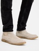 AllSaints rhett suede boots in gray