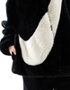 Nike faux fur Swoosh jacket in black