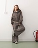 Weekday Irina heavyweight jersey slouchy fit hoodie in mole - part of a set