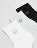 adidas Originals Unisex PRM 3 pack quarter socks in gray multi