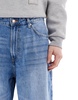 Bershka baggy jeans in mid blue