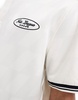 Bershka tipped collar retro shirt in white