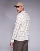 ASOS DESIGN regular shirt in neutral check