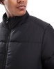 Brave Soul puffer jacket in black