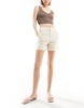 Mango tailored shorts in white