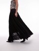 AllSaints Eva maxi skirt in black