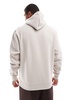ASOS DESIGN premium heavyweight oversized hoodie in light gray beige