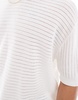Bershka knit textured t-shirt in white