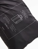 ARKET unisex 12-hour packable 3-way bag detail in black