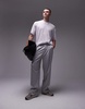 Topman oversized fit plisse T-shirt in white