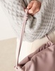 ASOS DESIGN cloud knot handle shoulder bag in dusty pink