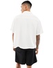 Bershka premium pocket shirt in white