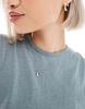 Weekday linen blend tank top in dusty green