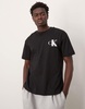 Calvin Klein Jeans bold ck backprint T-shirt in black