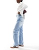 Bershka comfort fit mom jean in light blue wash