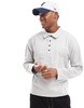 Another Influence half button rugby sweat in gray
