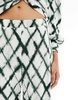 Vero Moda wide leg pants in tie dye plaid - part of a set