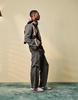 ASOS DESIGN smart wide cargo pants in gray herringbone with elasticated waist - part of a set