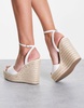 ASOS DESIGN Tasha espadrille wedges in white