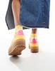 adidas Originals Gazelle Bold sneakers in yellow and pink