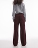 ARKET Cloud low rise baggy wide leg jeans in washed burgundy