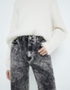 River Island wide leg jean in brown acid wash