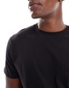 Brave Soul midweight short sleeve t-shirt in black