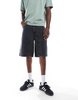 Another Influence carpenter jorts in washed black