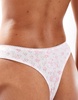 Monki mix and match soft thong in white hearts