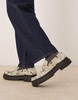 ASOS DESIGN Premium chunky loafers in cow hair