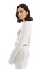Bershka open knit top in sand - part of a set