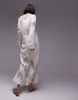 Topshop premium lace insert v neck maxi dress in ivory
