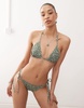 Lacoste bikini bottoms with all over croc print - part of a set