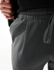 Bershka wide leg tailored pants in gray