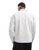 Another Influence half button rugby sweat in gray