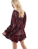 Miss Selfridge Petite tiered mini dress in paisley floral print