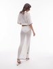 Topshop flower knit maxi skirt in cream - part of a set
