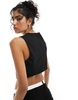 Bershka tailored vest in black - part of a set