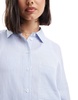 Bershka oversized shirt in light blue pinstripe - part of a set