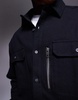 ASOS DESIGN oversized boxy shirt with patch pockets in black