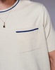 ASOS DESIGN relaxed boxy fit crew neck T-shirt with front pocket in cream