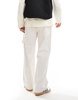 Bershka carpenter pants in ecru