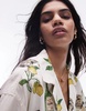 Topshop still life graphic linen shirt - part of a set